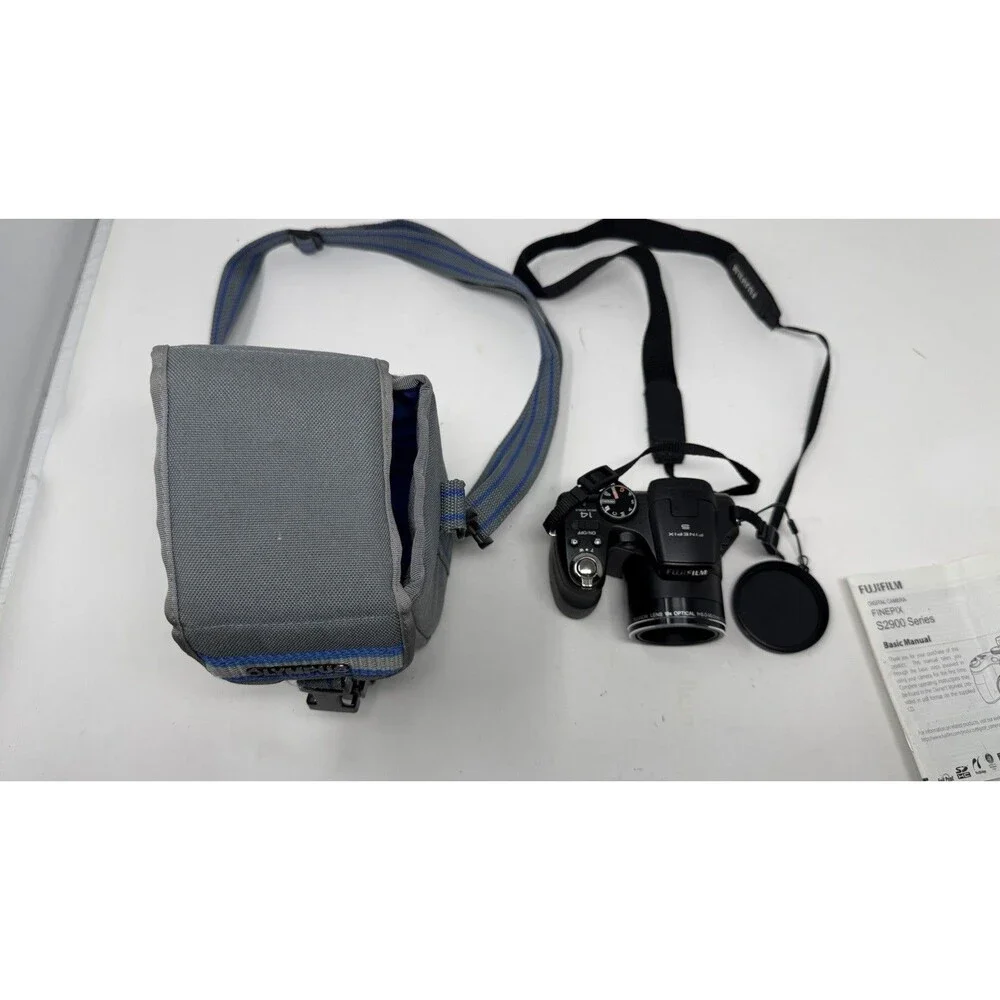 Fujifilm FinePix S2940WM 14MP Digital Camera W/Case TESTED WORKS